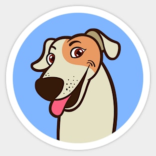 Cute Smiley Dog Sticker